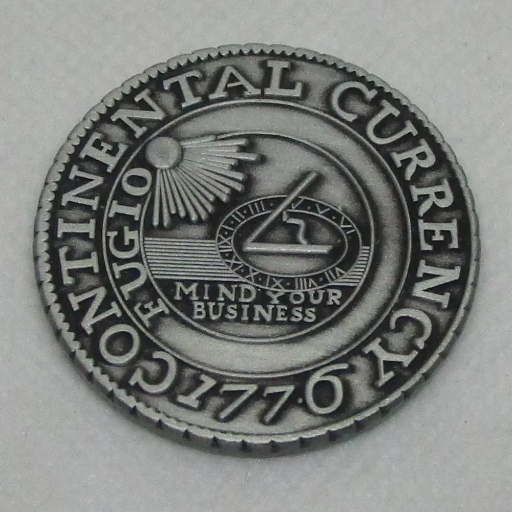 collectible Continental Currency coin